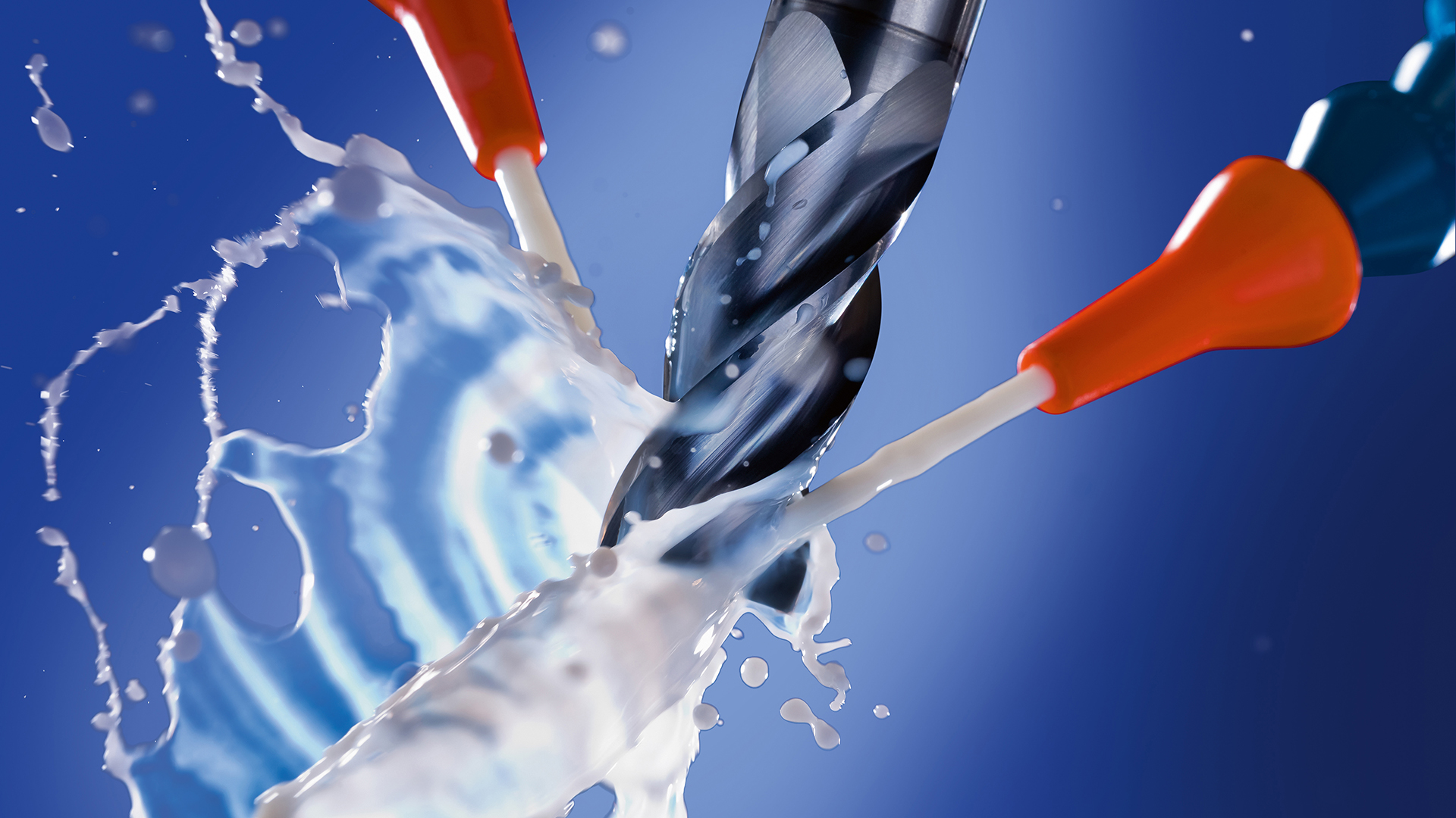 Water-miscible coolant in action